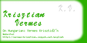 krisztian vermes business card